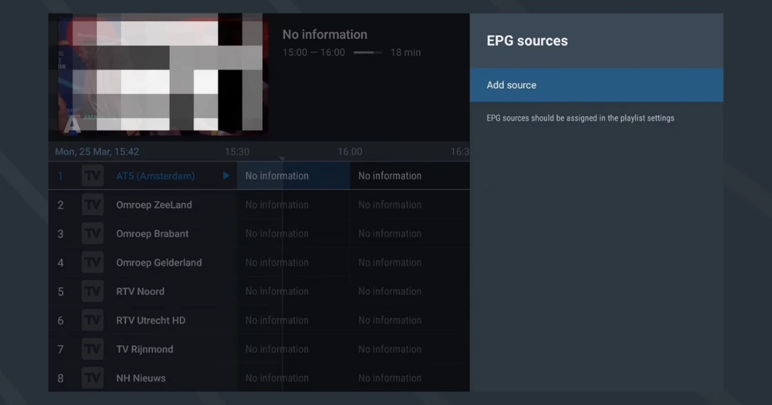 add epg sources